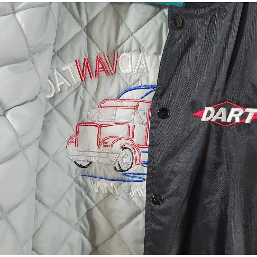 Black The DART Advantage Embroidered Quilted Jacket XL New Without Tags Comfy
